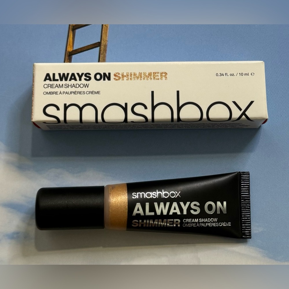 Smashbox Always On Shimmer Cream Shadow. Golden Shimmer. Infused w/primer. 10ml
